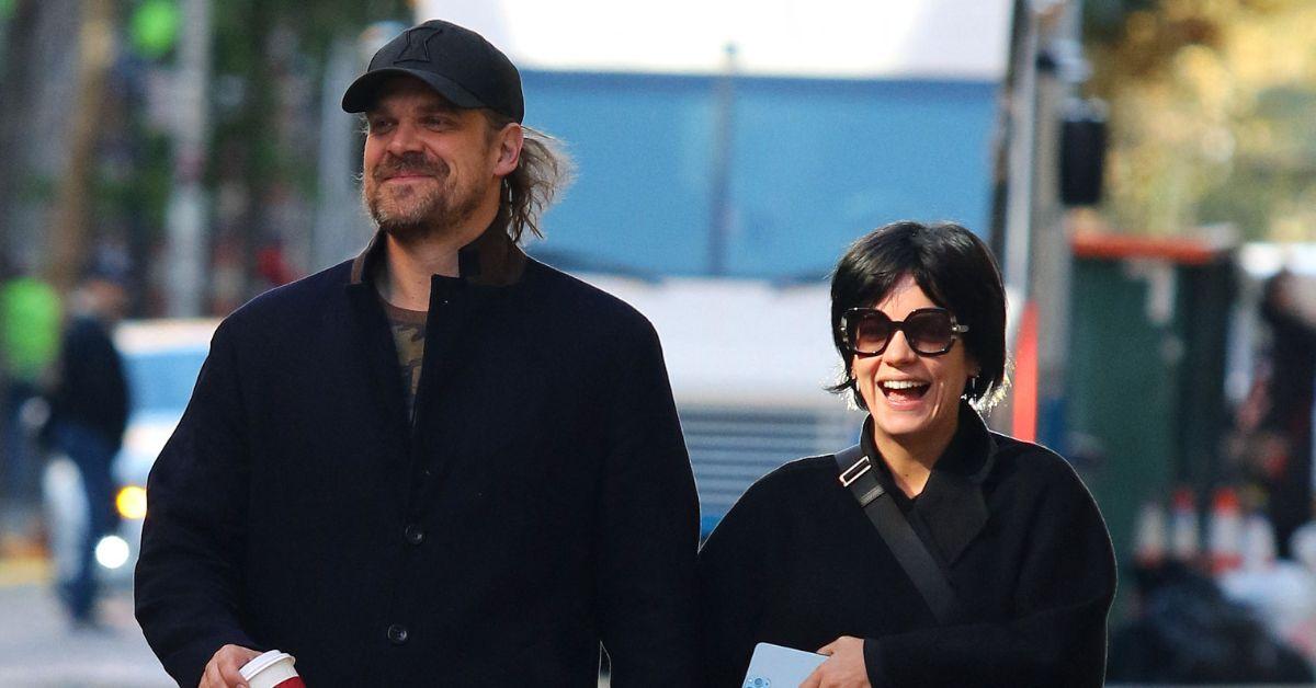 Photo of David Harbour and Lily Allen