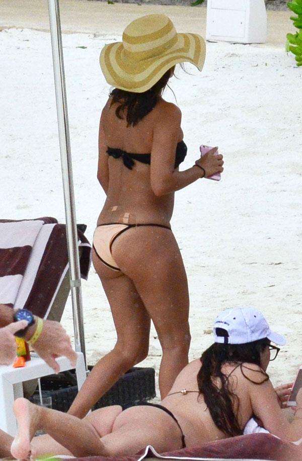 Eva Longoria Removing Lower Back Tattoo Tramp Stamp