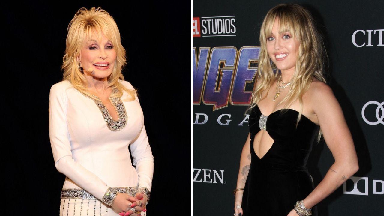Image Of Dolly Parton and Miley Cyrus