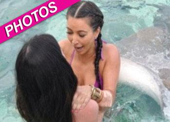 //kim kardashian bora bora sharks