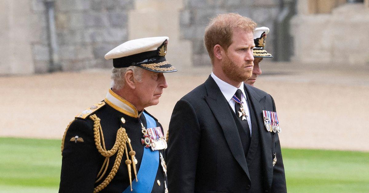 Photo of King Charles and Prince Andrew
