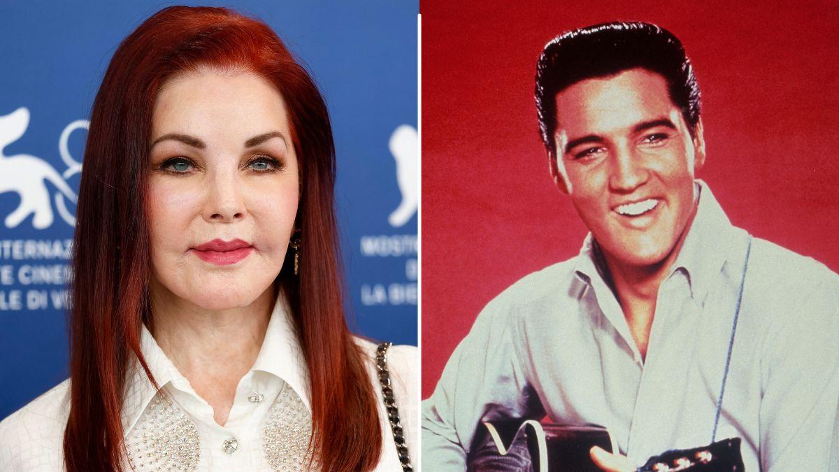 Priscilla Presley said Elvis Presley's songs like 'It's Now or Never' still make her sad as she listens to them at home.