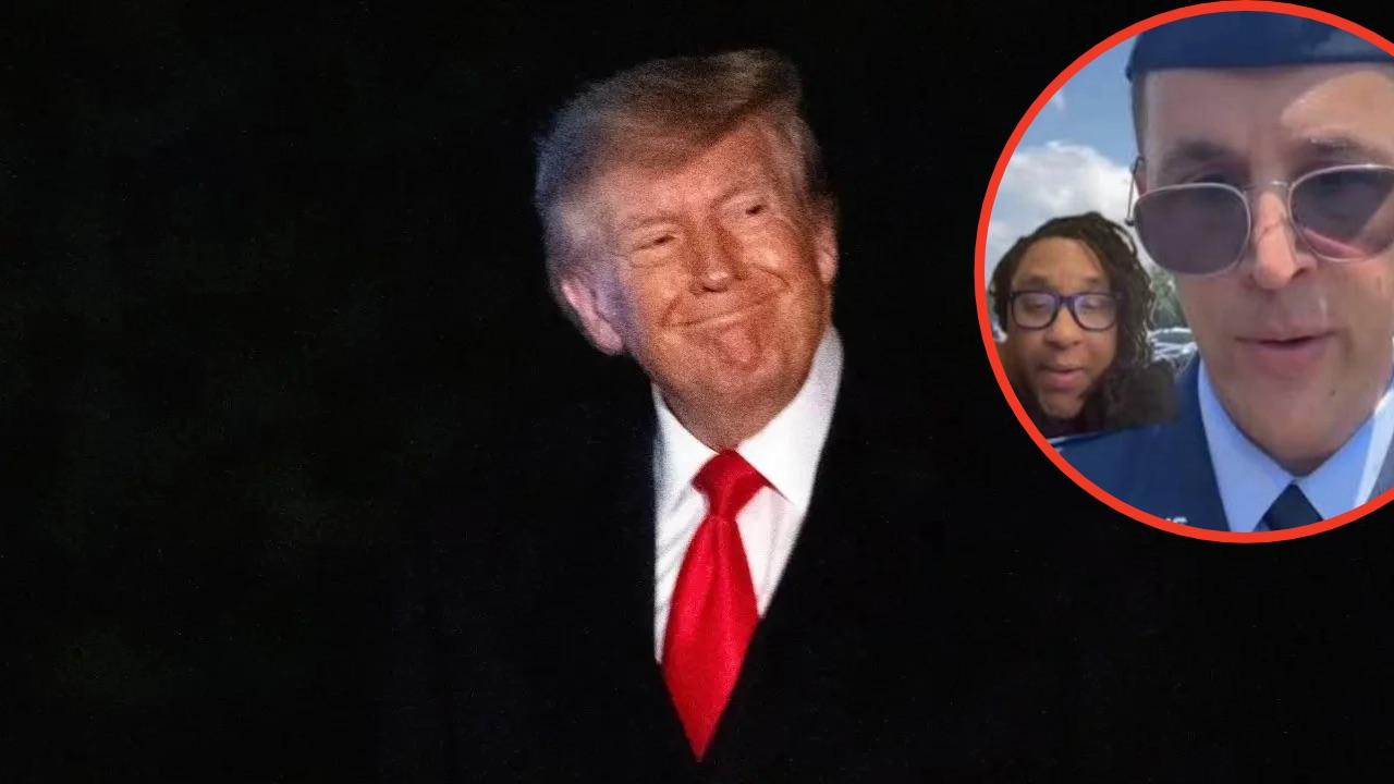 Photo of Donald Trump, Maj. Jason Watson