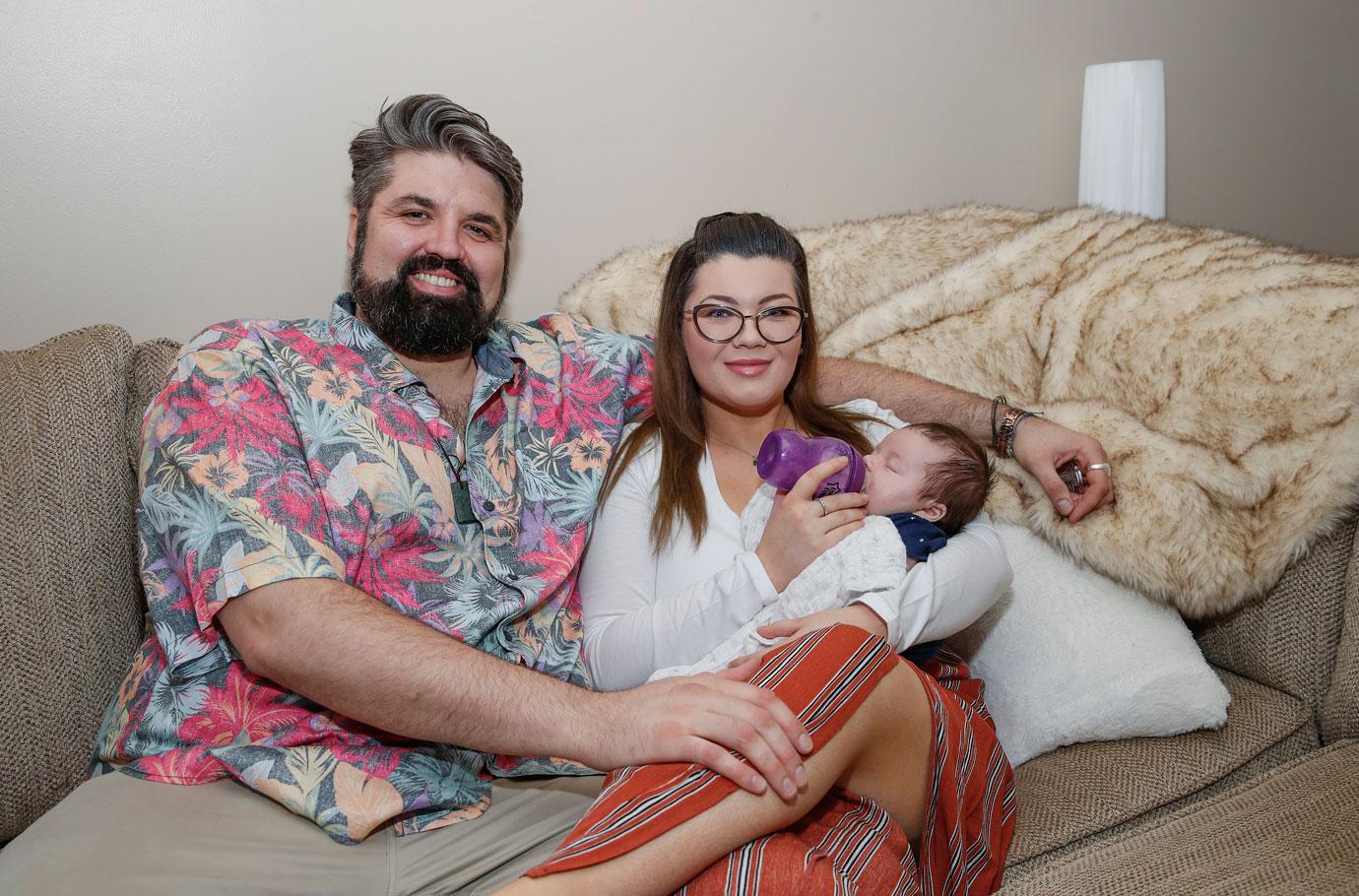 Amber Portwood with her baby James and Andrew at their house on June 14, 2018 in Indianapolis, Indiana.