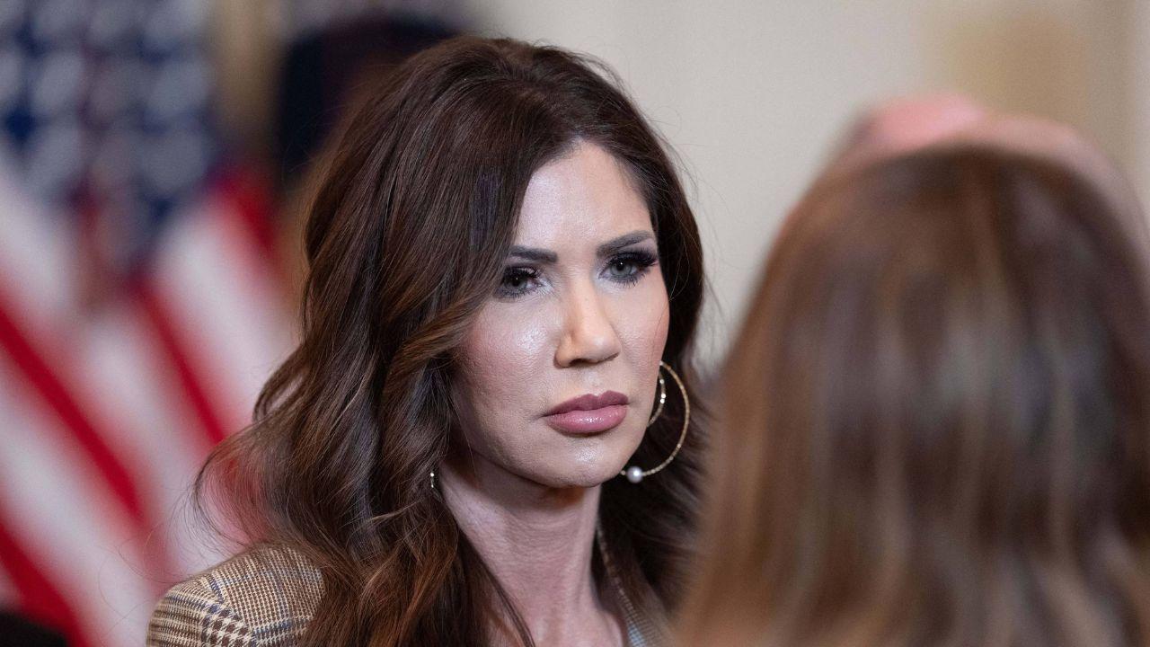 image of President Donald Trump removed Kristi Noem as Homeland Security secretary in March.