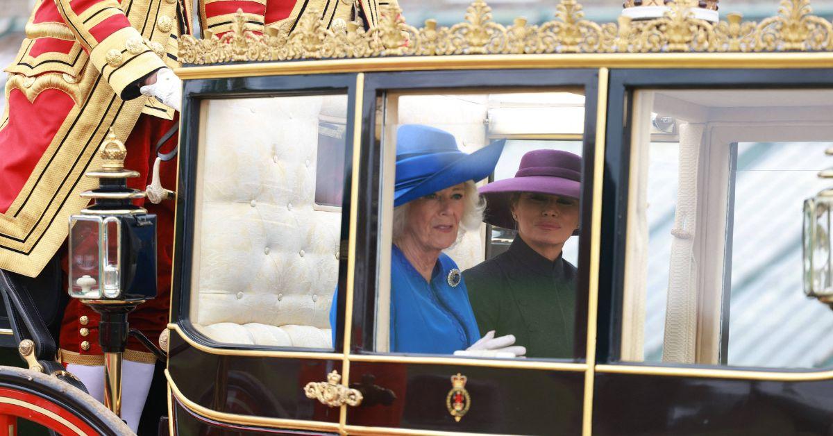 Photo of Queen Camilla and Melania Trump