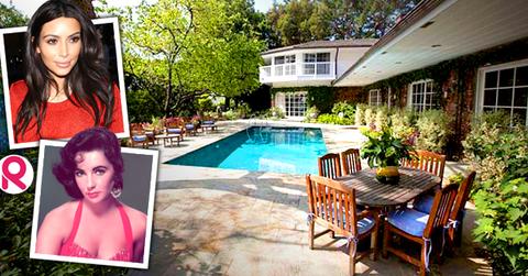 //kim kardashian elizabeth taylor bel air house wide