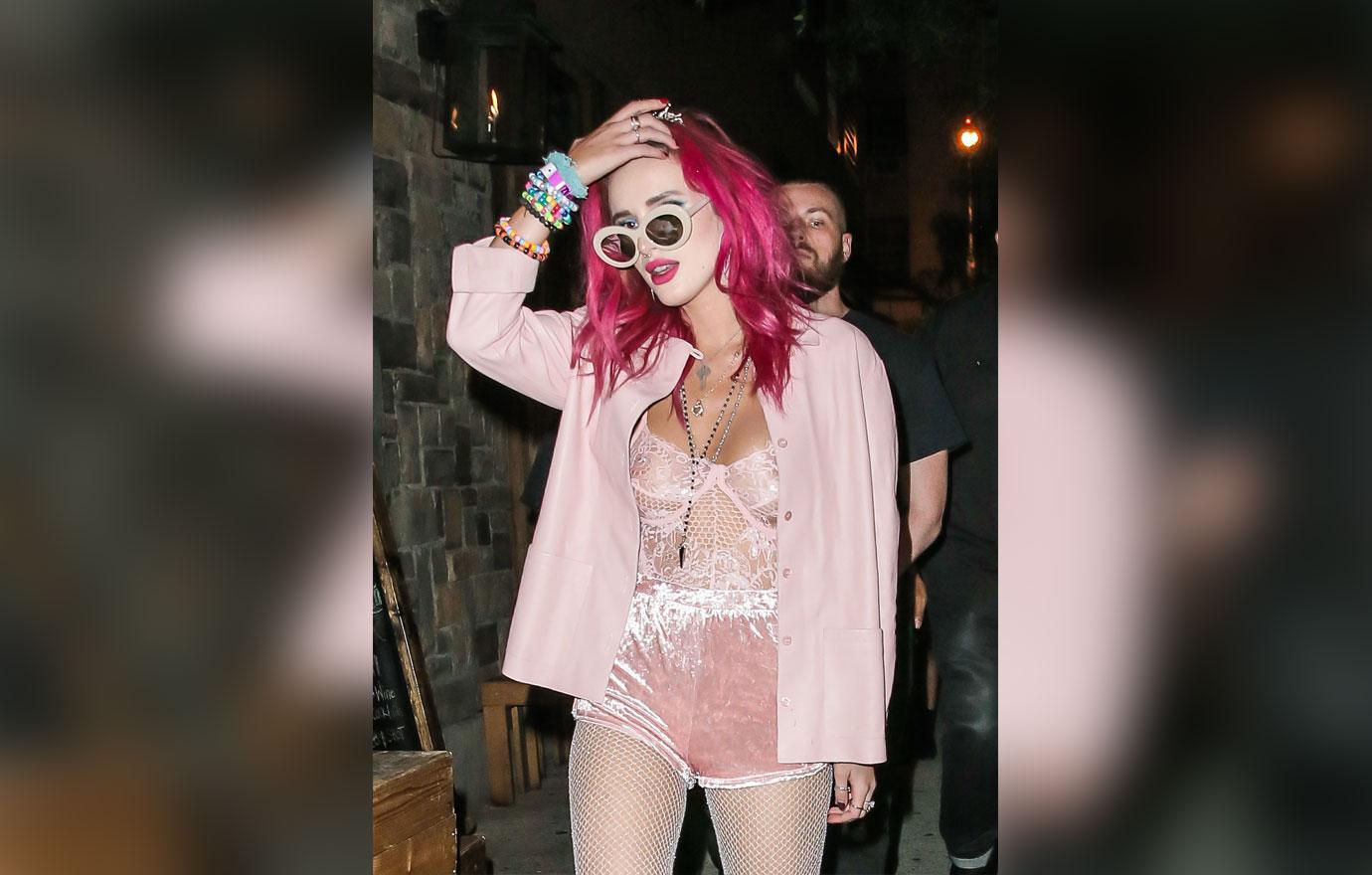 Bella Thorne Goes Braless In Racy NY Night Out