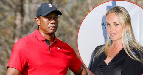 Split photo of Tiger Woods and Vanessa Trump