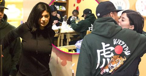 //kylie jenner tyga make out kiss kids son king pp