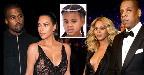 Kanye West Kim Kardashian Jay Z Beyonce Feud Blue Ivy Birthday Pics
