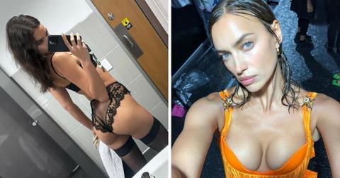 Split photos of Irina Shayk