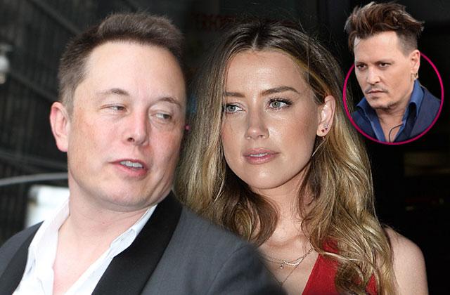 amber heard johnny depp elon musk date tesla