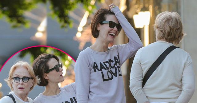 //sarah paulson holland taylor shopping amid split rumors pp