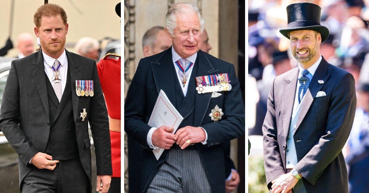 Photo of King Charles, Prince William and Harry 