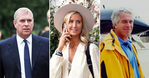 prince andrew ex lady victoria hervey laughing photos epstein documentary clinton