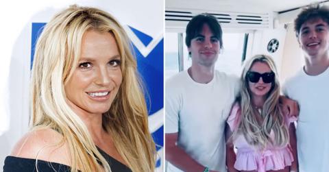 picture of Britney Spears and sons Sean and Jaden