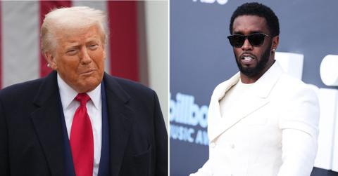 Split photo of Donald Trump, Sean 'Diddy' Combs