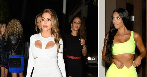 larsa pippen photos miami art basel kim kardashian shade