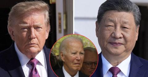 Photo of Donald Trump and Xi Jinping, Joe Biden