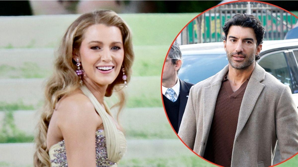Split photos of Justin Baldoni and Blake Lively