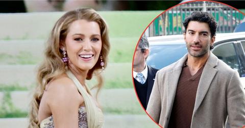 Split photos of Justin Baldoni and Blake Lively