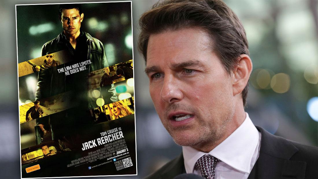 Jack Reacher Film Poster, Tom Cruise looking Shocked