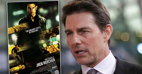 Jack Reacher Film Poster, Tom Cruise looking Shocked