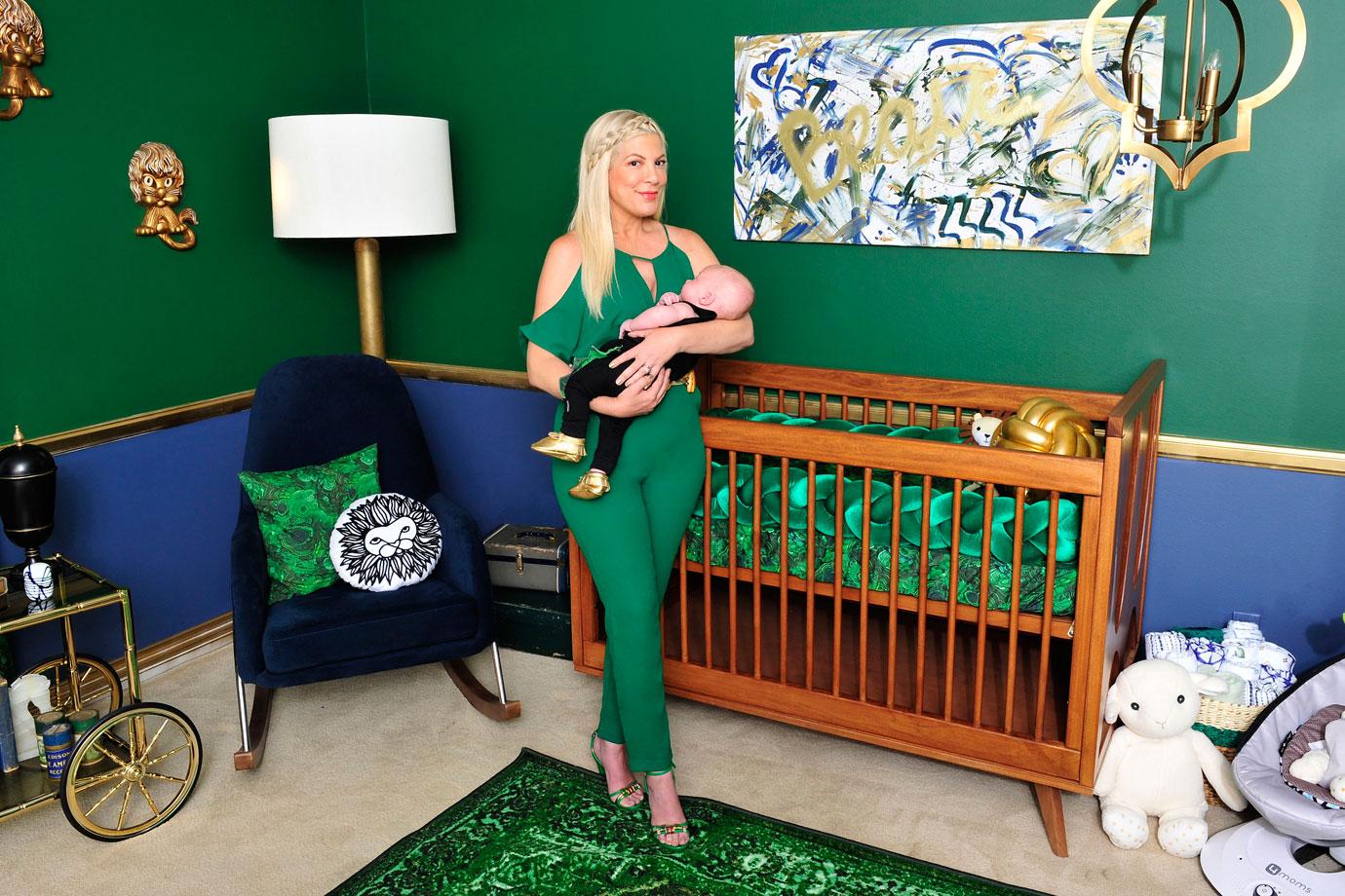 //tori spelling broke fancy baby nursery unsafe