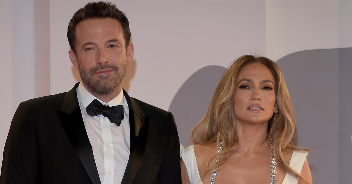 Jennifer Lopez flashes underboob as she poses in very unusual red carpet  dress with Ben Affleck