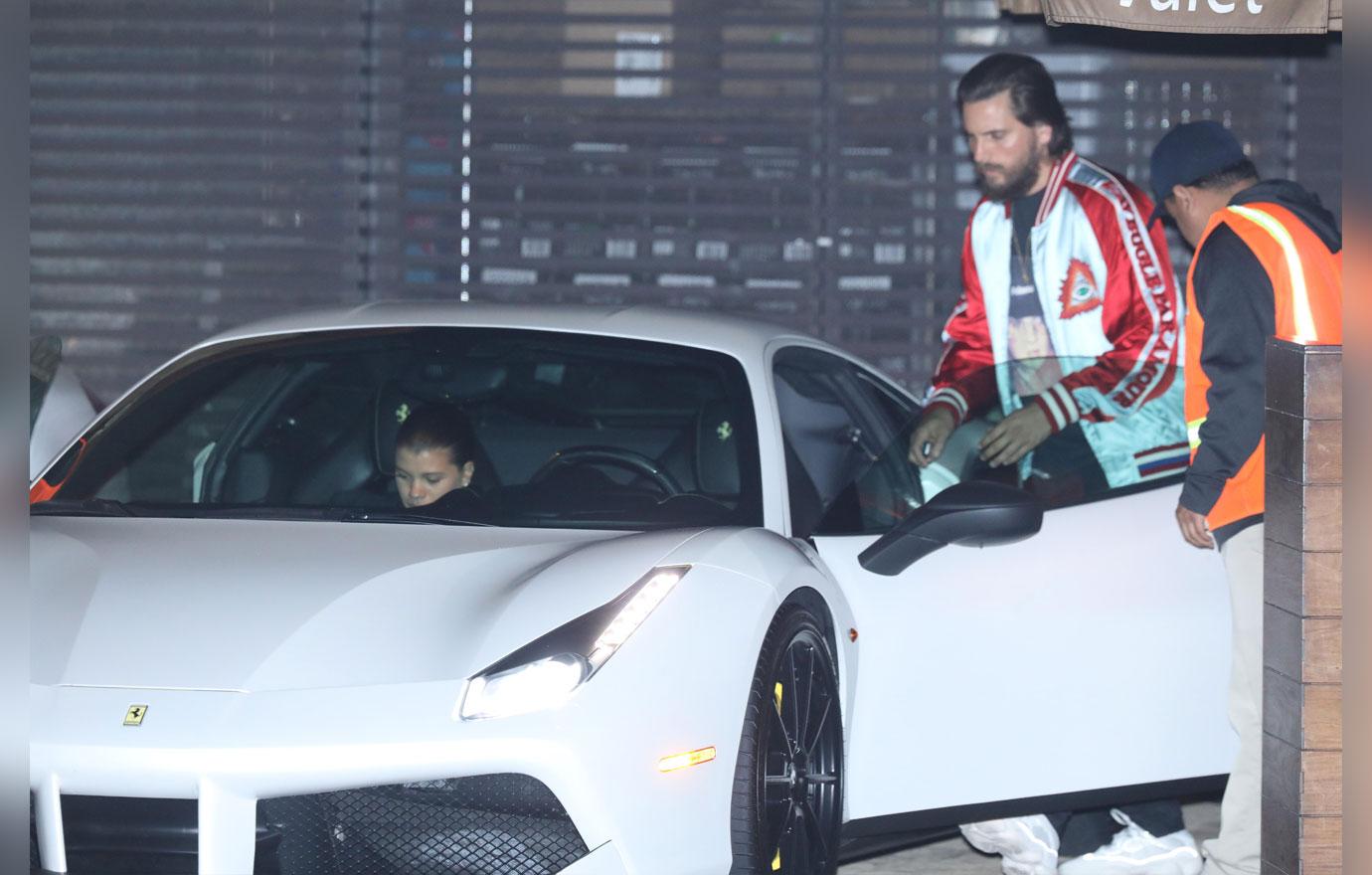 Scott Disick And Sofia Richie Leave Restaurant Date