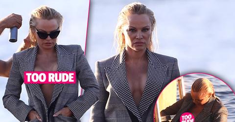 Pamela Anderson Nip Slip St Tropez Photoshoot