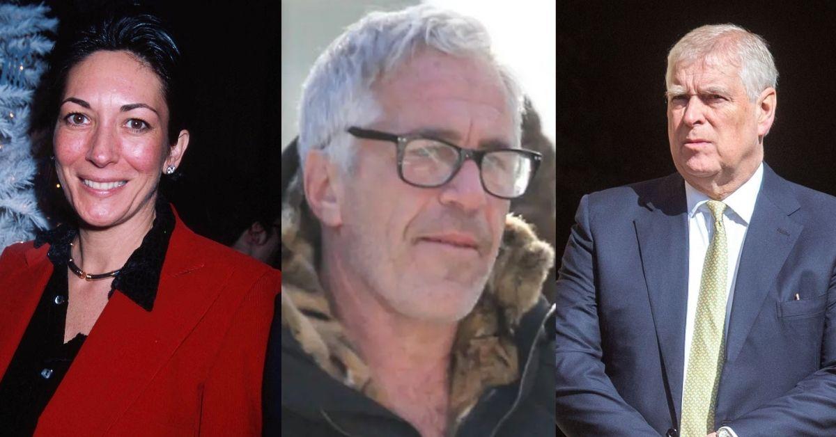 Photo of Ghislaine Maxwell, Jeffrey Epstein, Prince Andrew