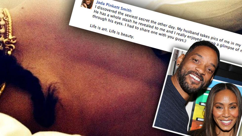 Jada Pinkett Smith leaked a naked pic of herself on Facebook. 