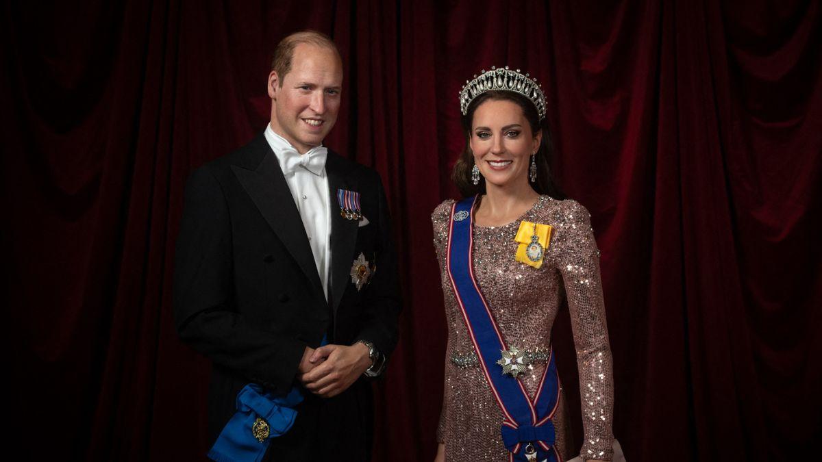 Photo of Prince William and Catherine, Princess of Wales wax figures