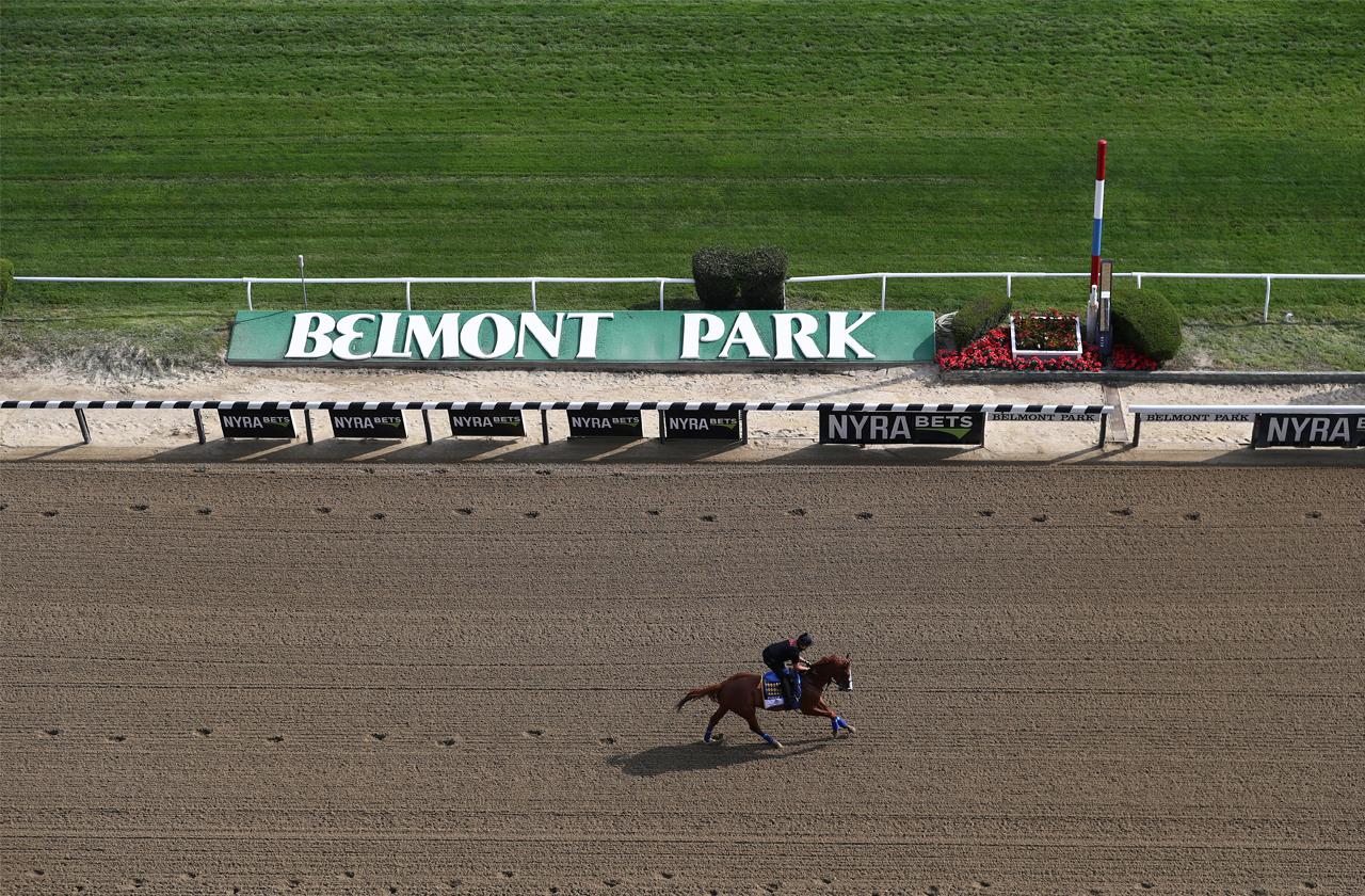 //justify wins belmont stakes pp