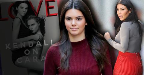 Kendall Disses Kim's Butt In Love Magazine Photo