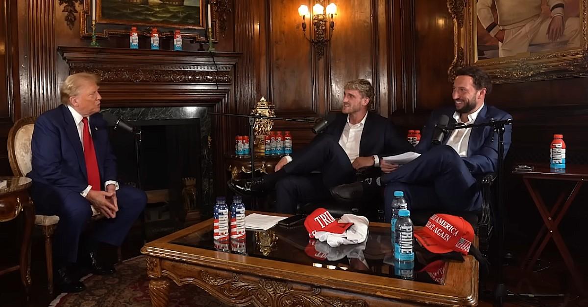 Photo of Donald Trump, Logan Paul and Lex Fridman