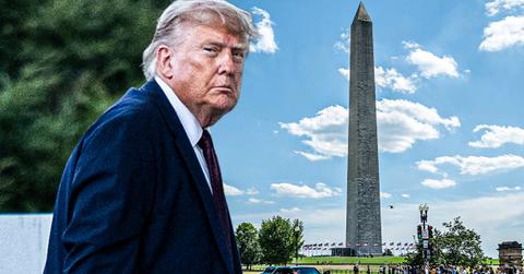 President Trump has called for a crackdown after a vandal defaced the Washington Monument.