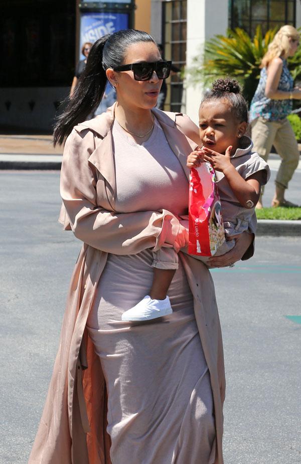 Kim Kardashian North West Lanvin Coat Popcorn Stain