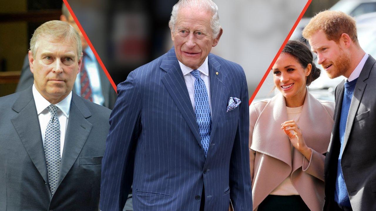 Photo of King Charles, Andrew Windsor and The Sussexes