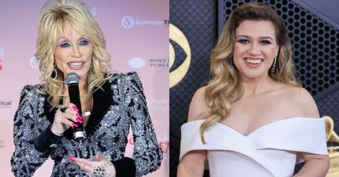 photo of dolly parton and kelly clarkson