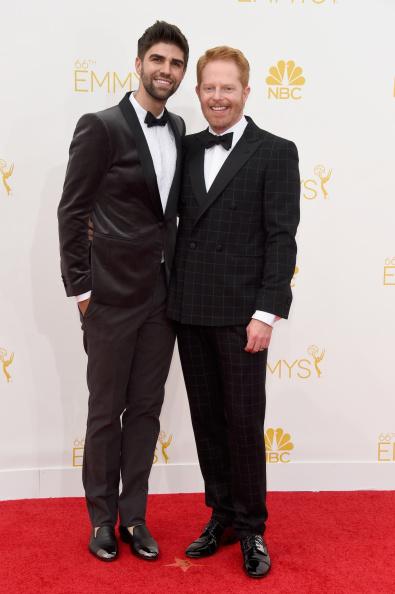 // actors justin mikita and jesse tyler gettyimages