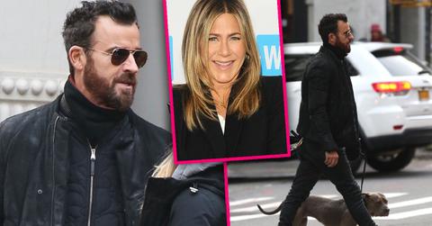 Justin Theroux Walks Dog After Jennifer Aniston Split Bachelor Life