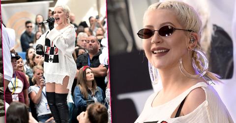Christina Aguilera Looks Curvy In Today Show Appearance