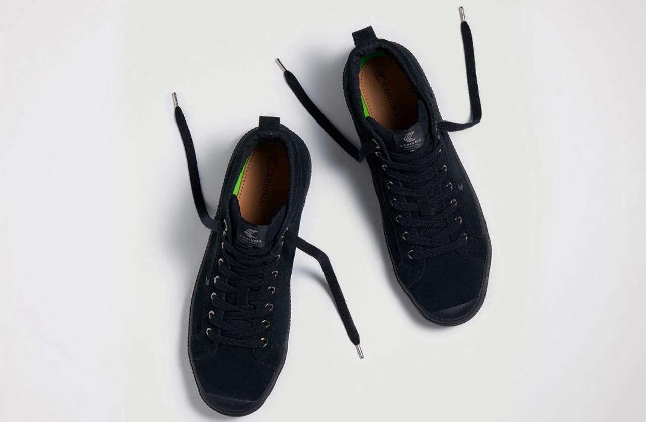 Cariuma Sleek Black-on-Black Suede Sneakers Are Chic to the Max