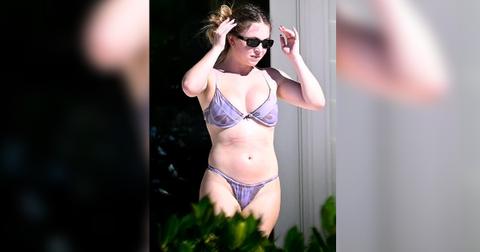 Sydney Sweeney Nearly Slips Out Of Tiny Purple Bikini At $13M Mansion