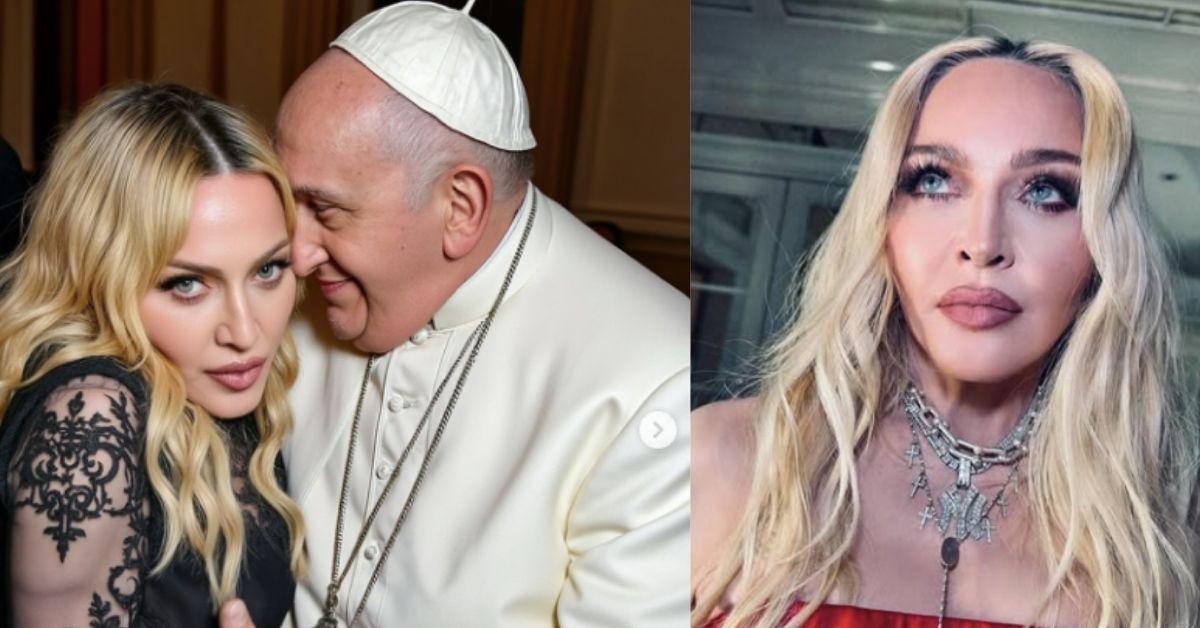 madonna hammered with death threats over unethical ai picture with pope