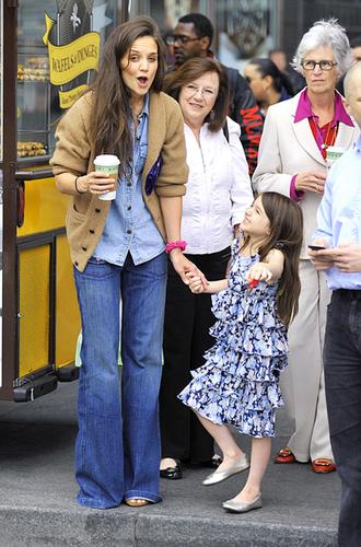 Katie Holmes Comforts A Crying Suri Cruise