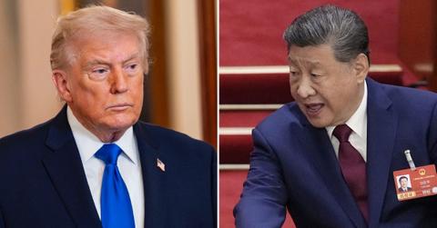 Photo of Donald Trump, Xi Jinping